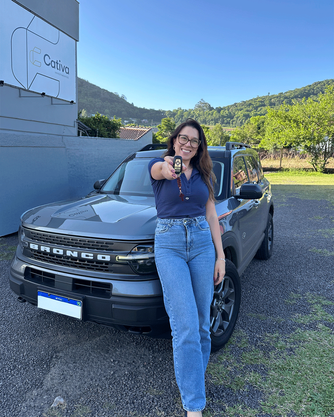 Aline — Trocou o carro sem pagar juros abusivos.